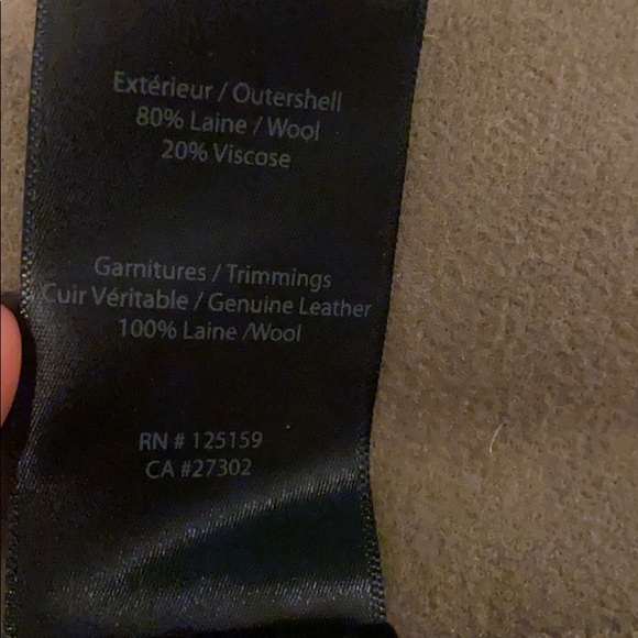 Mackage wool and knit coat w/leather belt in camel - Picture 8 of 8